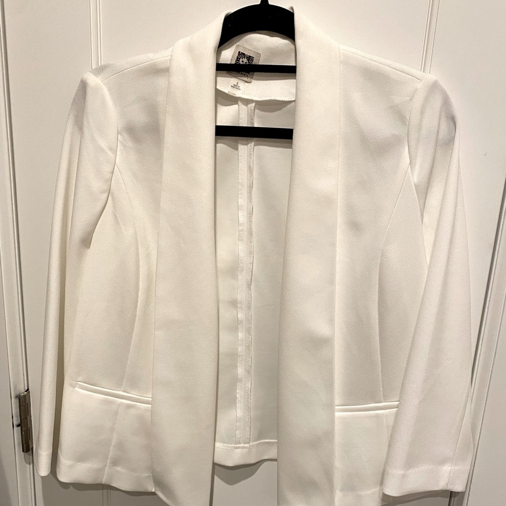 NWOT White Anne Klein blazer 3/4 sleeve